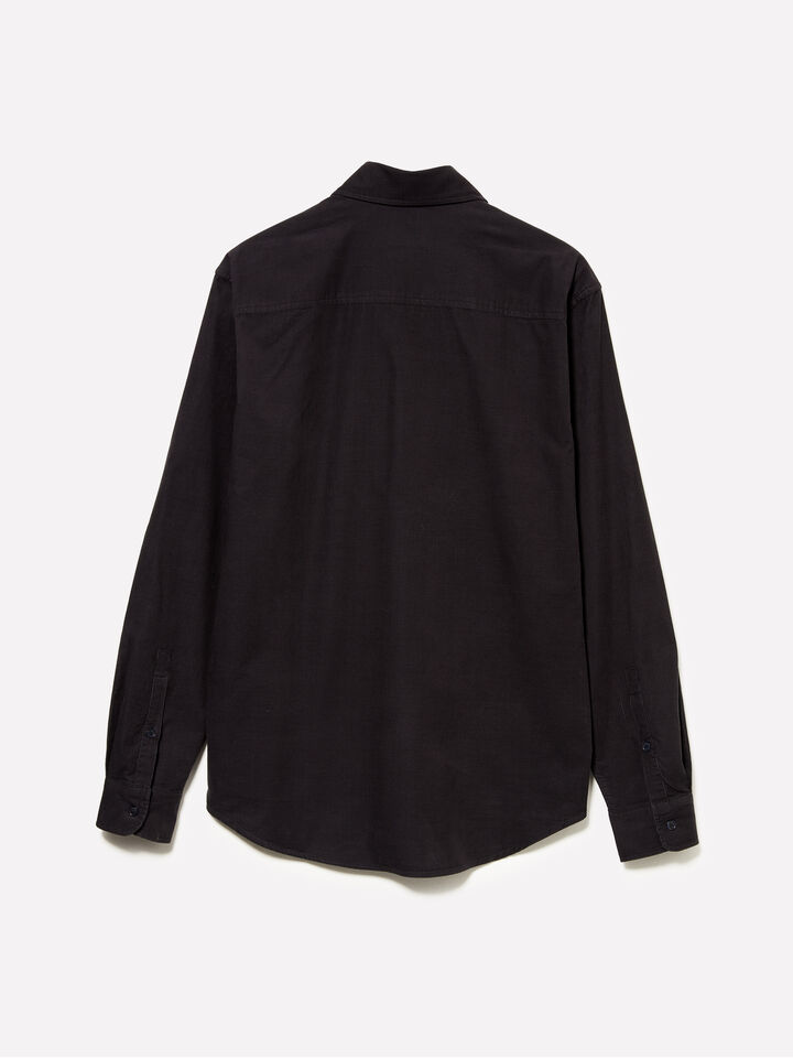 Camicia grigio scuro in velluto a costine - camicie regular da uomo - Grigio Scuro | Sisley image number 5